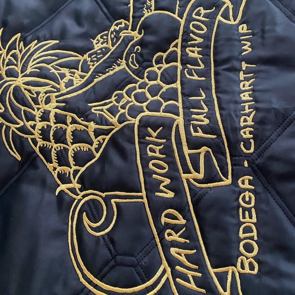 Bodega x Carhartt WIP Quilted Vest BLACK XL - 🍎 - Picture 5 of 10